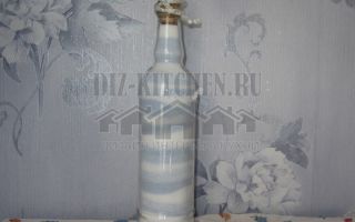Мастер-класс по созданию бутылки с солью в морском стиле