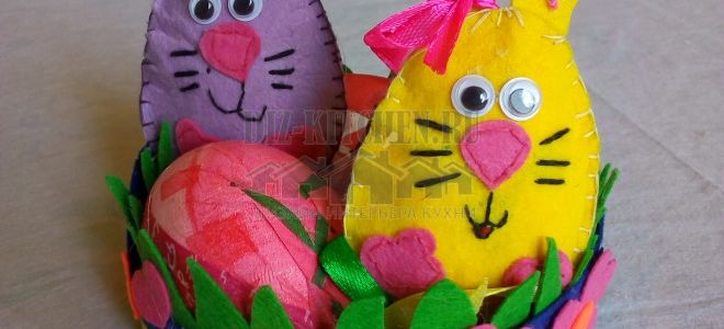 Мастер-класс по изготовлению пасхальной корзинки из фетра