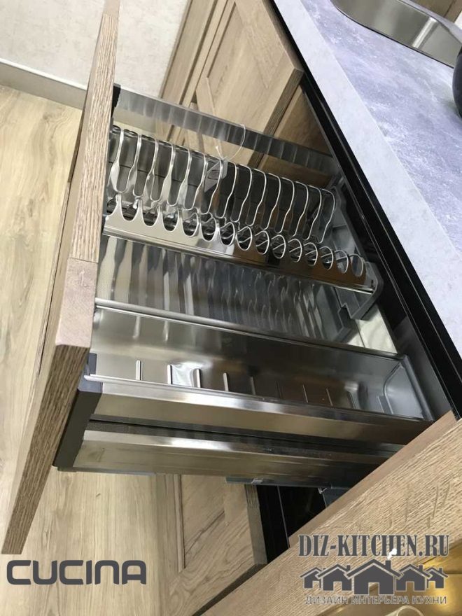 Сушилка и ящик для кухонных принадлежностей Сушилка и ящик для кухонных принадлежностей