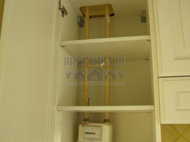 Газовый счетчик в шкафу